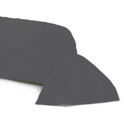 Taie de traversin 43x185 cm fabrication française 100% coton anthracite
