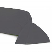 Taie de traversin 43x185 cm fabrication française 100% coton anthracite