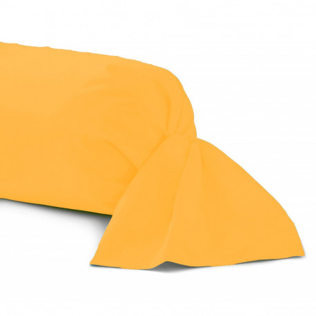 Taie de traversin 43x185 cm fabrication française 100% coton jaune