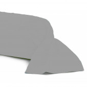 Taie de traversin 43x185 cm fabrication française 100% coton gris souris