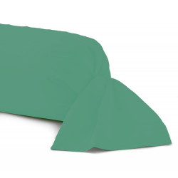 Taie de traversin 43x185 cm fabrication française 100% coton bleu canard