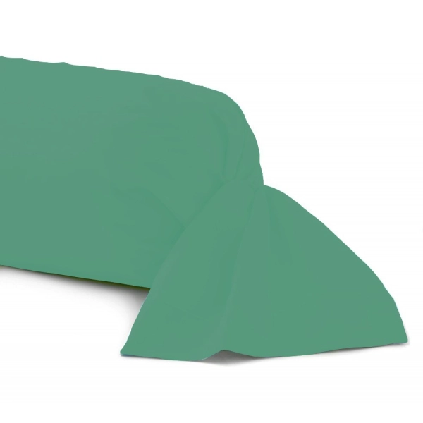 Taie de traversin 43x185 cm fabrication française 100% coton bleu canard