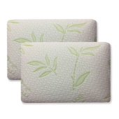 Lot de 2 Oreillers Rectangulaires à Mémoire de Forme VISCO 40x60cm – Confort Ergonomique, Soutien Cervical Optimal, Déhoussable