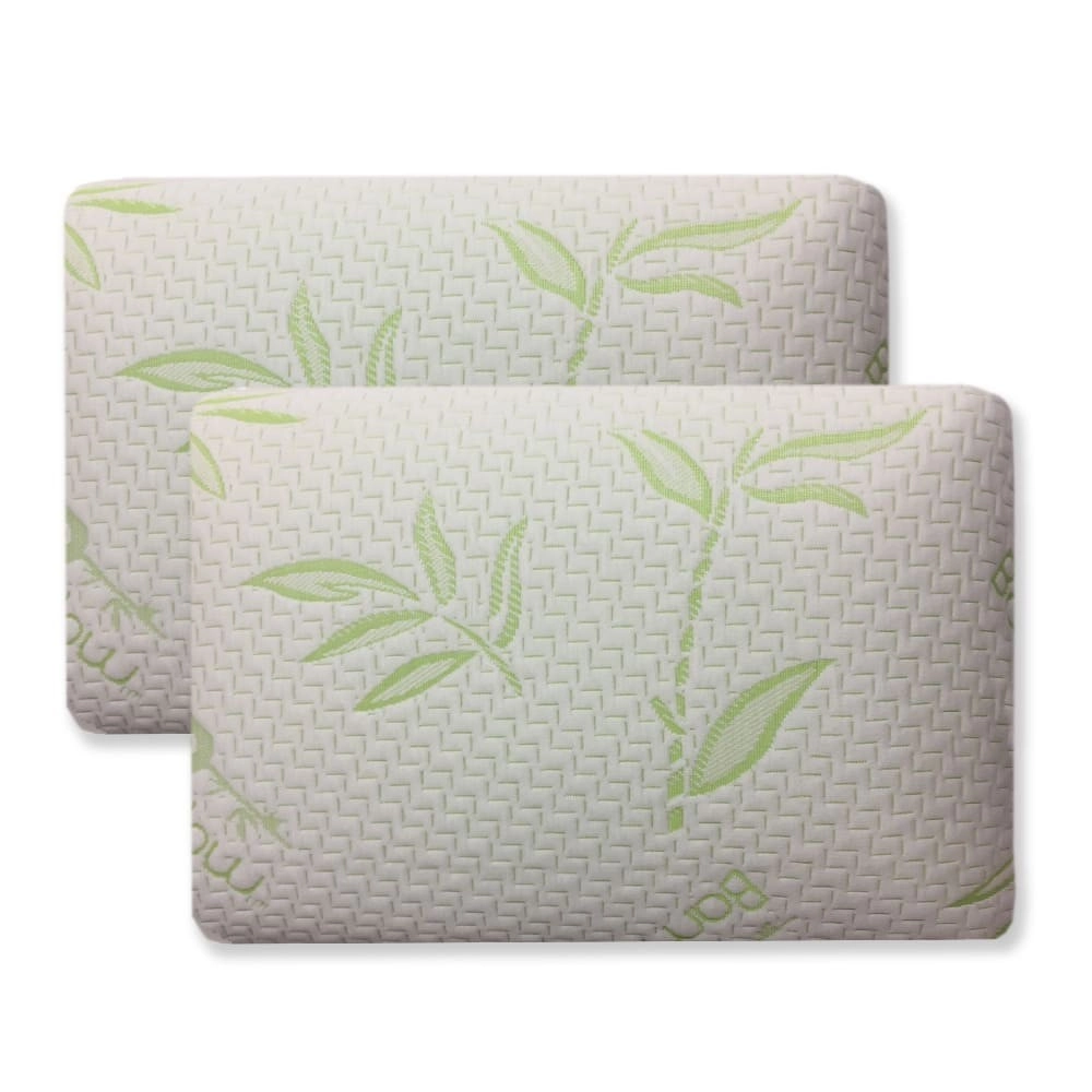 Lot de 2 Oreillers Rectangulaires à Mémoire de Forme VISCO 40x60cm – Confort Ergonomique, Soutien Cervical Optimal, Déhoussable