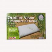 Encart Oreiller visco mémoire 40x60