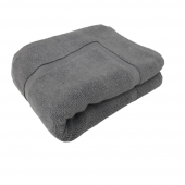 tapis bain gris foncé pur coton dimensions 50x80 cm