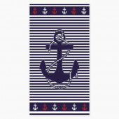 Serviette de plage Ancre Marin 90 x 170