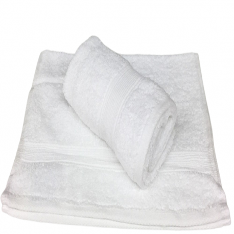 Lot de 2 Serviettes Invités Blanche - 30x50