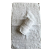 Lot de 2 Serviettes Invités Blanche - 30x50
