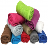 serviette invité en coton 30x50 cm toutes les couelurs