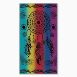 Serviette de plage Dreamcatcher Multicolore 90x170