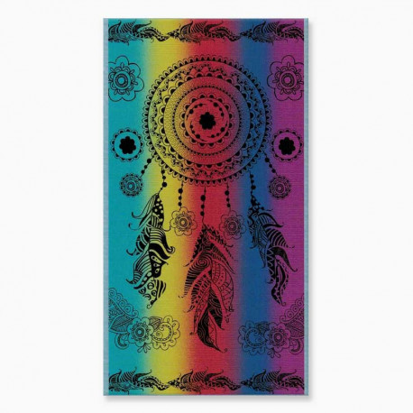 Serviette de plage Dreamcatcher Multicolore 90x170