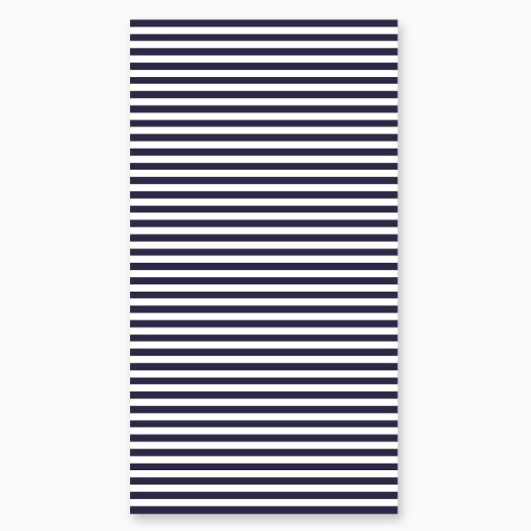 Serviette rayée bleu marine 90x170 cm