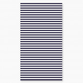Serviette rayée bleu marine 90x170 cm