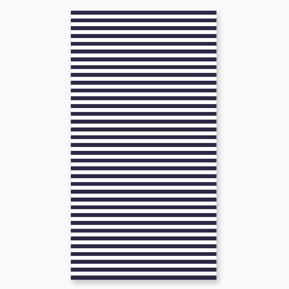 Serviette de plage rayée bleu marine et blanc 90x170 cm 100 % coton premium - Drap de plage intemporel, absorption optimale