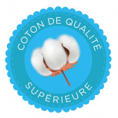 Serviette plage bleue grise en coton