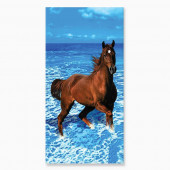 Serviette Cheval Mer 90x170