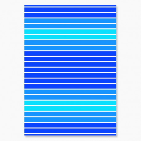 Serviette double Camaïeu de bleu 140x180 cm