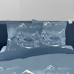 Taies d'oreiller carrées Nuit des Alpes