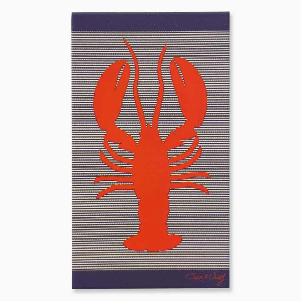 Serviette de plage Homard rouge 90x170 cm - Coton égyptien, absorption optimale et style estival original