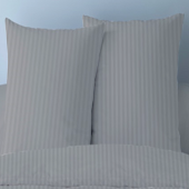 taies d'oreiller 100% satin de coton grises