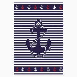 Serviette de plage Ancre 140 x 180 cm