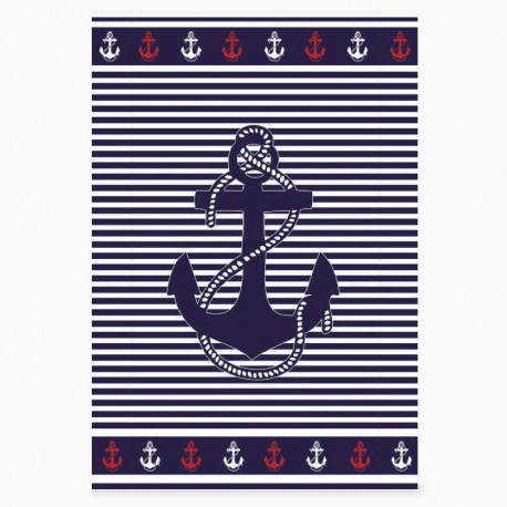 Serviette de plage Ancre 140 x 180 cm