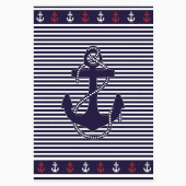 Serviette de plage Ancre 140 x 180 cm