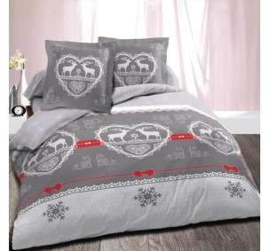 Parure draps Winter gris 160