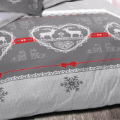 Motif de la Parure de draps Winter gris 160