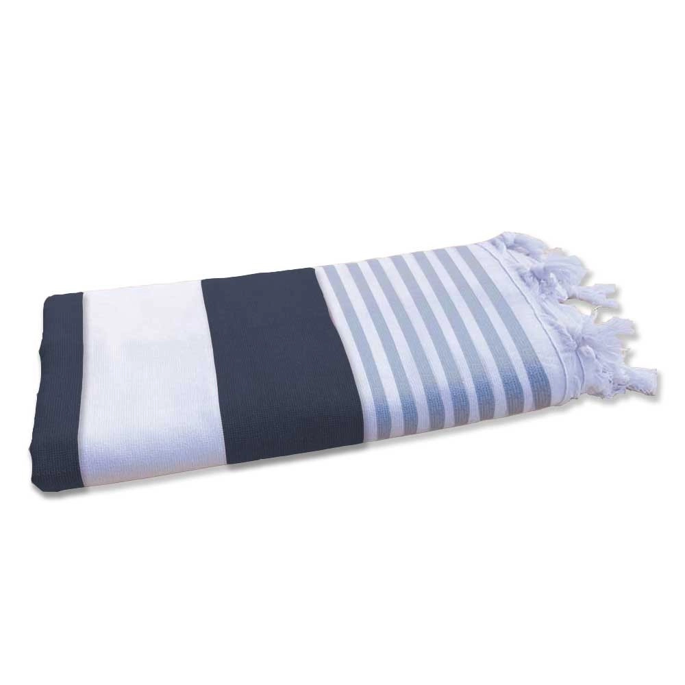 Foutas doublées Bicolore drap de plage 100% coton d'Egypte 90x170cm