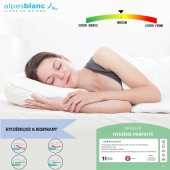 Lot de 2 oreillers anti-acariens 45x70 cm Fabrication française - Triple action antibactérien/acariens/moisissures