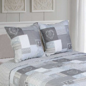 Taies boutis Courchevel gris 230x250