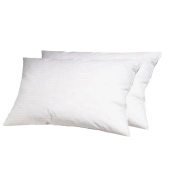 Lot de 2 oreillers 100% plumettes Fabrication française – Accueil moelleux & soutien mi-ferme – Traitement antiacarien