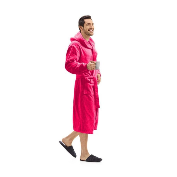 Peignoir de bain avec capuche 450 g/m² – 70% Coton peigné, 30% Bambou – Ultra doux, confortable et absorbant – hypoallergénique