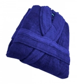 Peignoir de bain à col châle 70% coton et 30% bambou 450 g/m² - Doux et ultra-absorbant – hypoallergénique – Coupe mixte