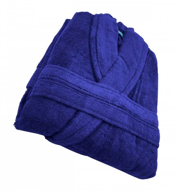 Peignoir de bain à col châle 70% coton et 30% bambou 450 g/m² - Doux et ultra-absorbant – hypoallergénique – Coupe mixte