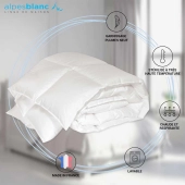 Couette Naturelle en Plume 200x200 - Fabrication Française - Chaude pour l'hiver