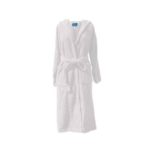 Peignoir de bain avec capuche 450 g/m² – 70% Coton peigné, 30% Bambou – Ultra doux, confortable et absorbant – hypoallergénique