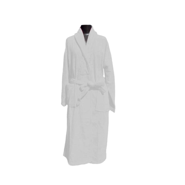 Peignoir de bain à col Châle – Mixte – 100% coton 450 g/m² – Doux et absorbant – Style classique et intemporel – Séchage rapide