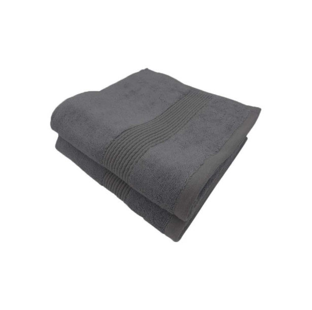 Lot de 2 Serviettes de Bain 600 g/m² – Coton & Bambou Ultra Doux, Absorbantes et Résistantes pour Salle de Bain Confort