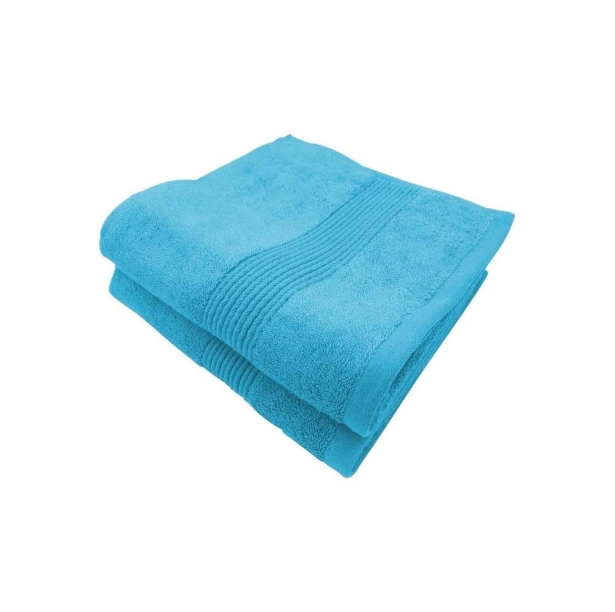 Lot de 2 Serviettes de Bain 600 g/m² – Coton & Bambou Ultra Doux, Absorbantes et Résistantes pour Salle de Bain Confort