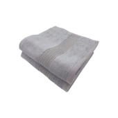 Lot de 2 Serviettes de Bain 600 g/m² – Coton & Bambou Ultra Doux, Absorbantes et Résistantes pour Salle de Bain Confort