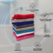 Lot de 2 Serviettes de Bain 600 g/m² – Coton & Bambou Ultra Doux, Absorbantes et Résistantes pour Salle de Bain Confort