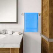 Serviettes bambou bleues canard mises sur accroche murales