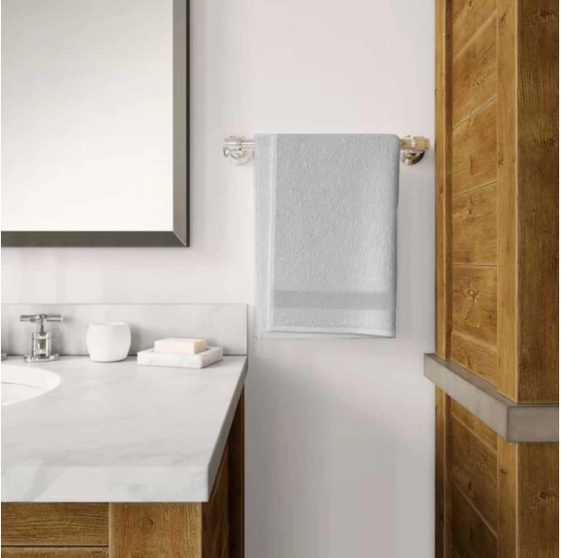 Lot de 2 Serviettes de Bain 600 g/m² – Coton & Bambou Ultra Doux, Absorbantes et Résistantes pour Salle de Bain Confort