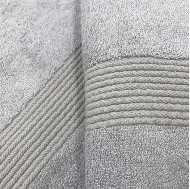 Lot de 2 Serviettes de Bain 600 g/m² – Coton & Bambou Ultra Doux, Absorbantes et Résistantes pour Salle de Bain Confort