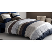 Housse de couette CRISTAL 220x240cm - 57 fils/cm² 100% Coton