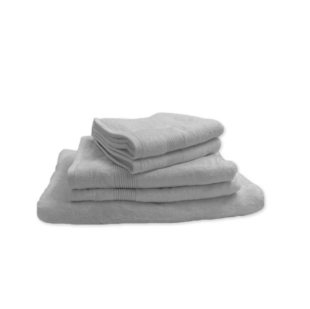 Lot de 5 serviettes de bain 600 g/m² en coton et bambou - Ultra-douces et absorbantes, qualité premium, anti-bactériennes