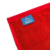 Lot de 5 serviettes coton et Bambou marque Alpes Blanc Rouge